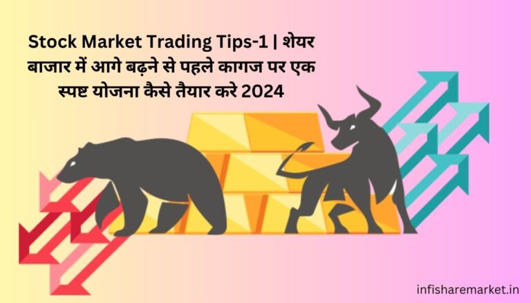 Stock Market Trading Tips-1 | शेयर बाजार में आगे बढ़ने से पहले कागज पर एक स्पष्ट योजना कैसे तैयार करे 2024